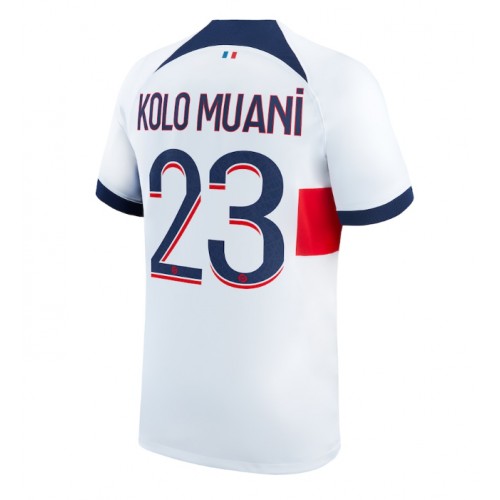 Paris Saint-Germain Randal Kolo Muani #23 Gostujuci Dres 2023-24 Kratak Rukav